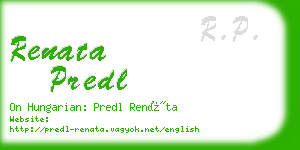 renata predl business card